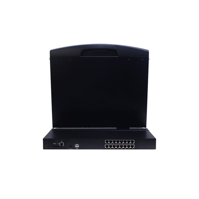 KVM консоль, SHIP, AI-9116TLS, Стоечная, 16-портовая, 19" экран, Коннекторы CAT5, Поддержка IP функции, Чёрный