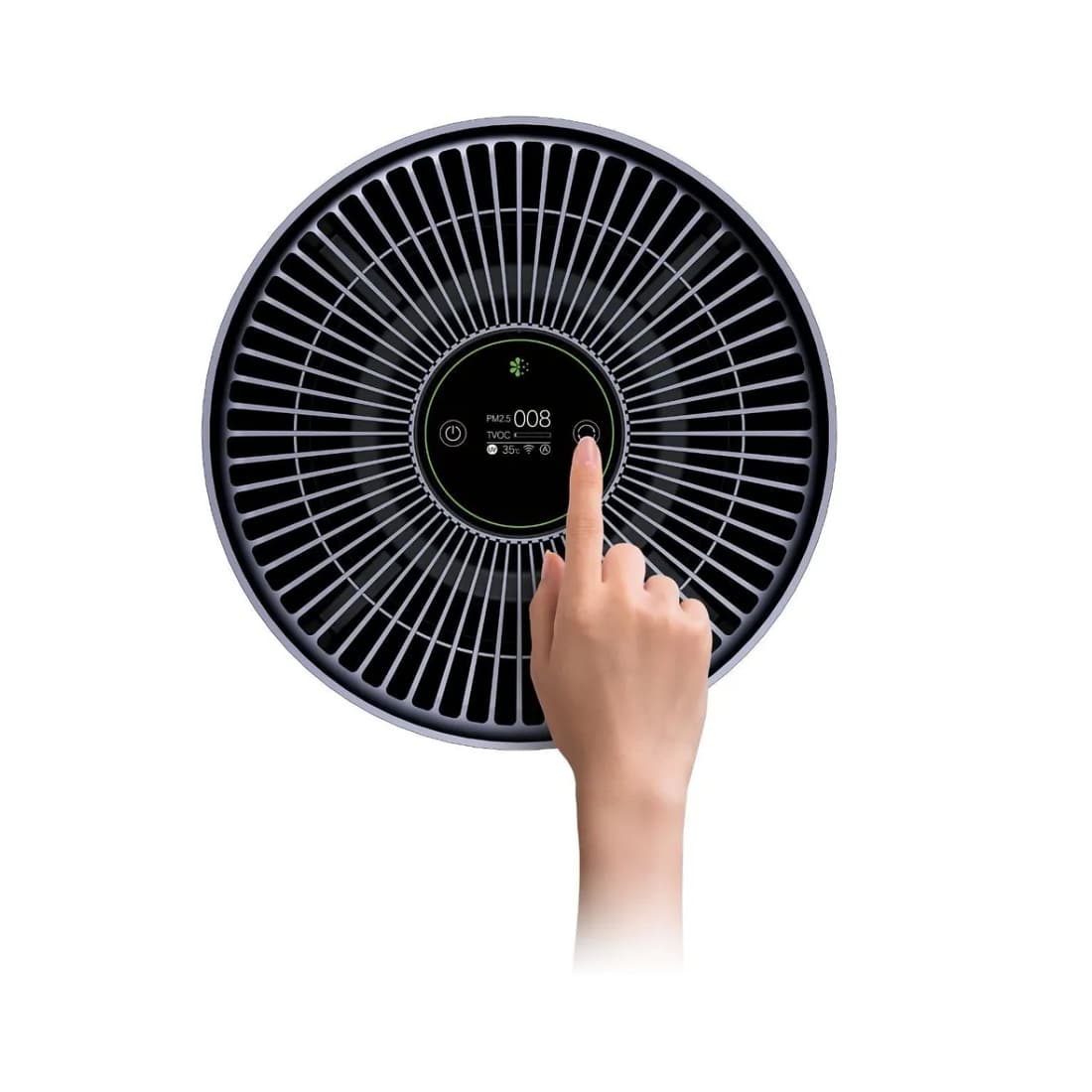 Очиститель воздуха, Smartmi, Air Purifier 2 (KQJHQ02ZM/AP5070DBEU), Фильтр HEPA 13-го класса, CADR - 380 м/ч, CADR TVOC - 100 м/ч, УФ антибактериальная лампа, OLED дисплей, Обслуживаемая площадь 48 м, 40 Вт, Синий