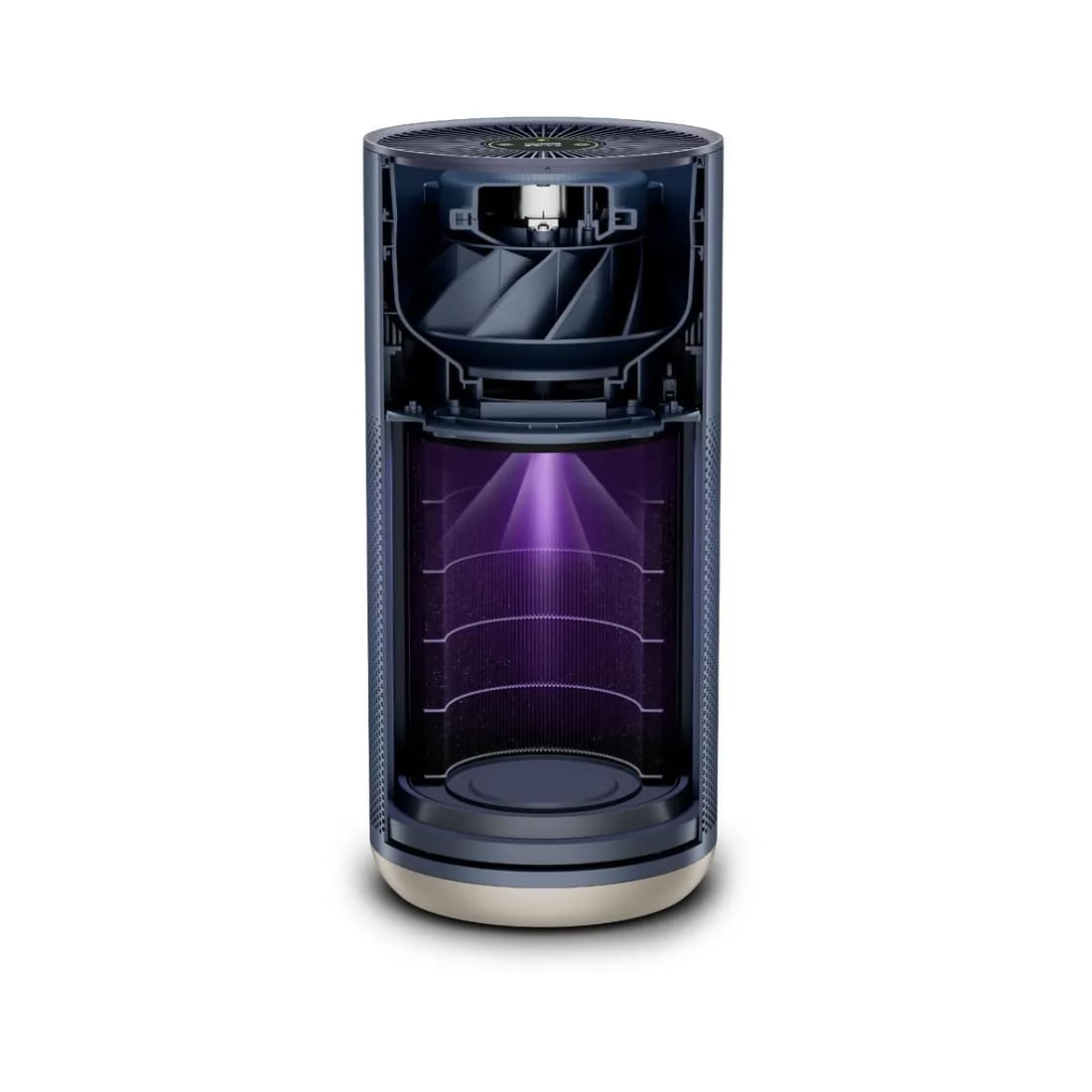 Очиститель воздуха, Smartmi, Air Purifier 2 (KQJHQ02ZM/AP5070DBEU), Фильтр HEPA 13-го класса, CADR - 380 м/ч, CADR TVOC - 100 м/ч, УФ антибактериальная лампа, OLED дисплей, Обслуживаемая площадь 48 м, 40 Вт, Синий