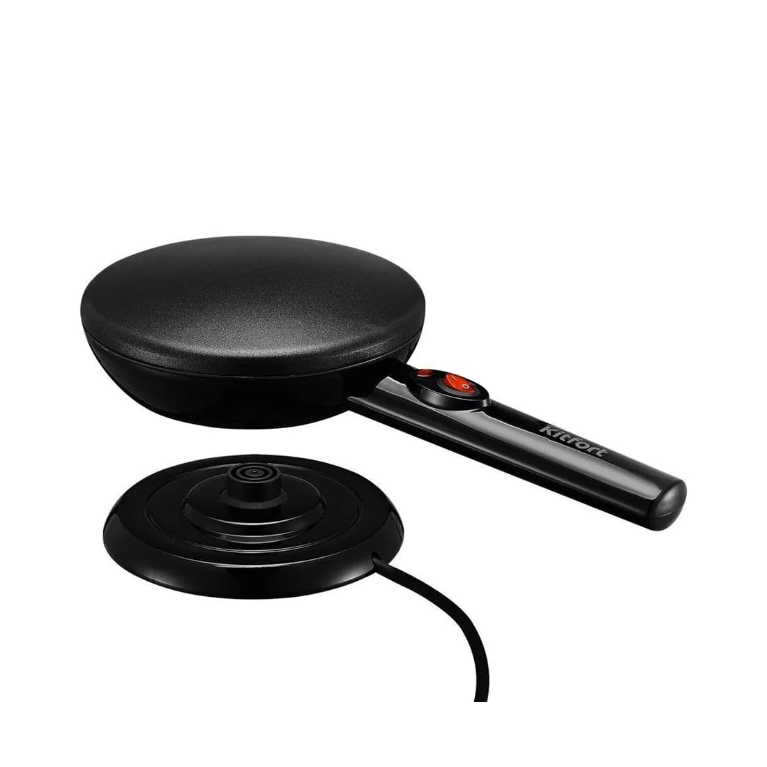Блинница погружная, Kitfort, КТ-1677, Мощность 800 Вт, Диаметр 20 см, Кнопочное управление, Цвет черный