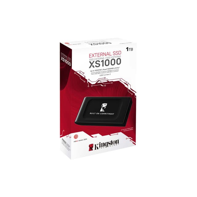 Внешний SSD диск, Kingston, XS1000, SXS1000/1000GA, 1TB, USB-C, Черный