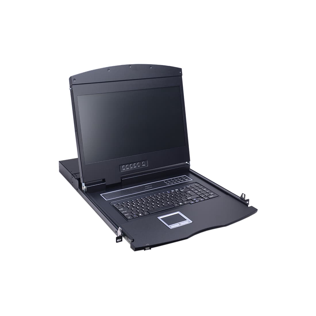 KVM консоль, SHIP, AI-9108TLS, Стоечная, 8 портов CAT5, 19" экран, Поддержка IP функции, Чёрный