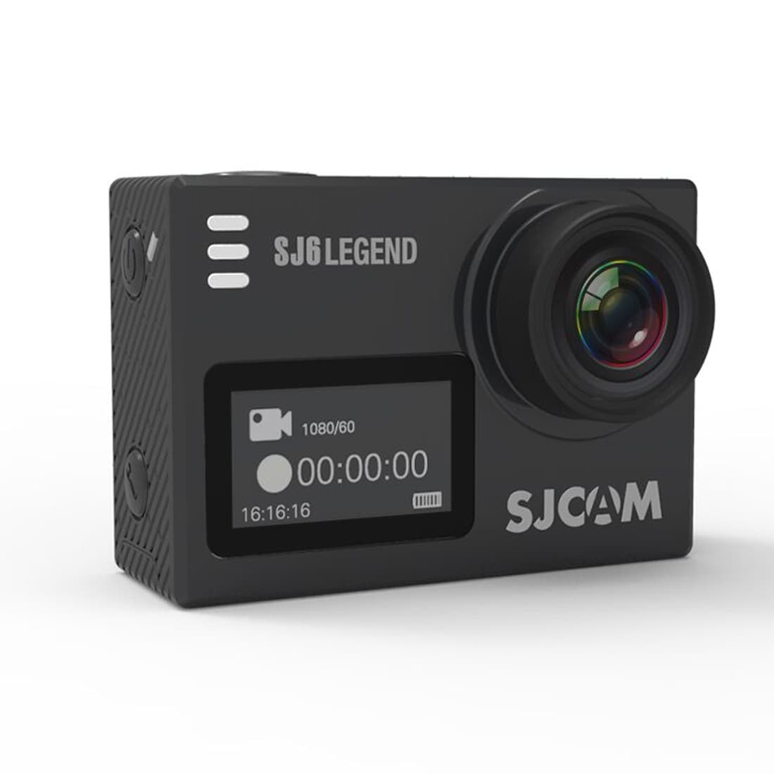 Экшн-камера, SJCAM, SJ6 LEGEND, 4K/30fps, 1080P/60fps, Panasonic MN34120PA 16 МП 166°, Wifi 10 м/ 2.4GHz, Gyro Anti-shake, Slow motion, Чипсет NTK 96660, 1000mAh, 2" сенсорный дисплей, Чёрный