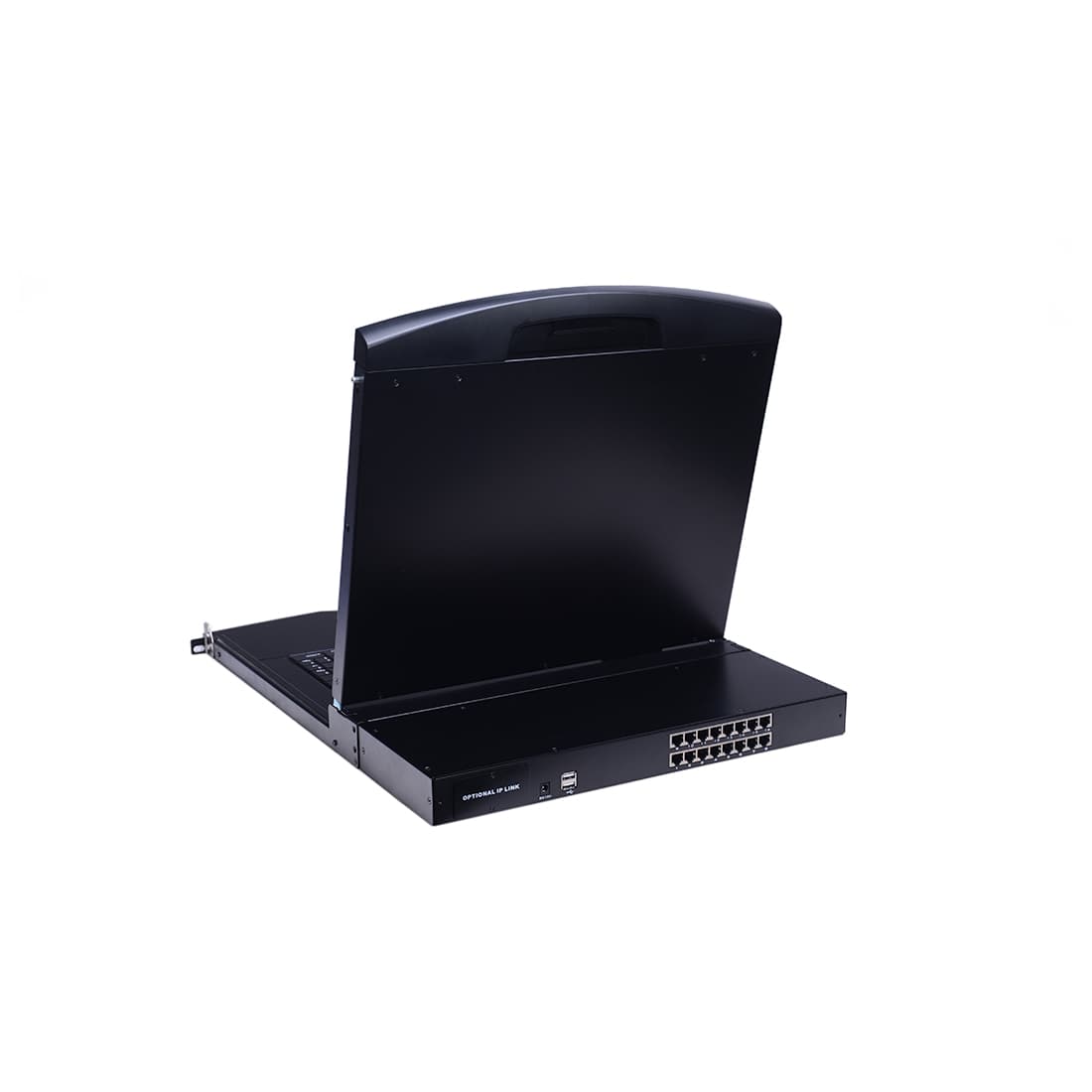 KVM консоль, SHIP, AS-9116TLS, Стоечная, 16-портовая, 19" экран, Коннекторы CAT5, Чёрный