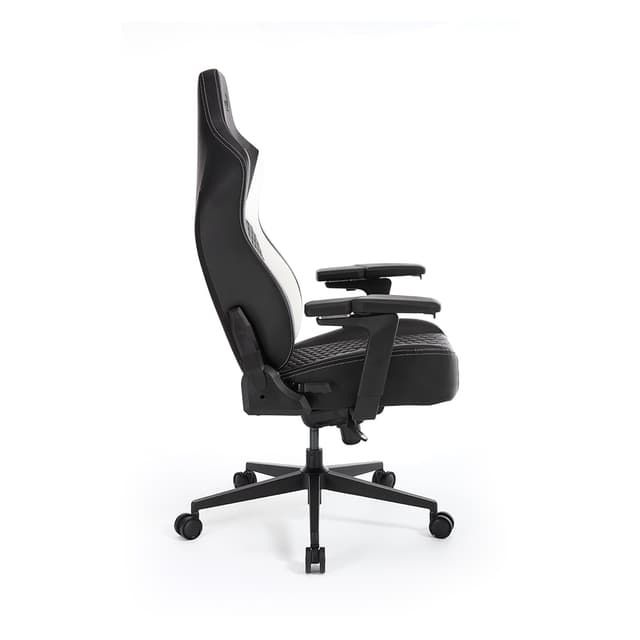 Игровое компьютерное кресло, Aerocool, CROWN Pro Racer White, Искусственная кожа PU AIR, (Ш)65*(Г)70*(В)122 (132) см, Черно-Белый