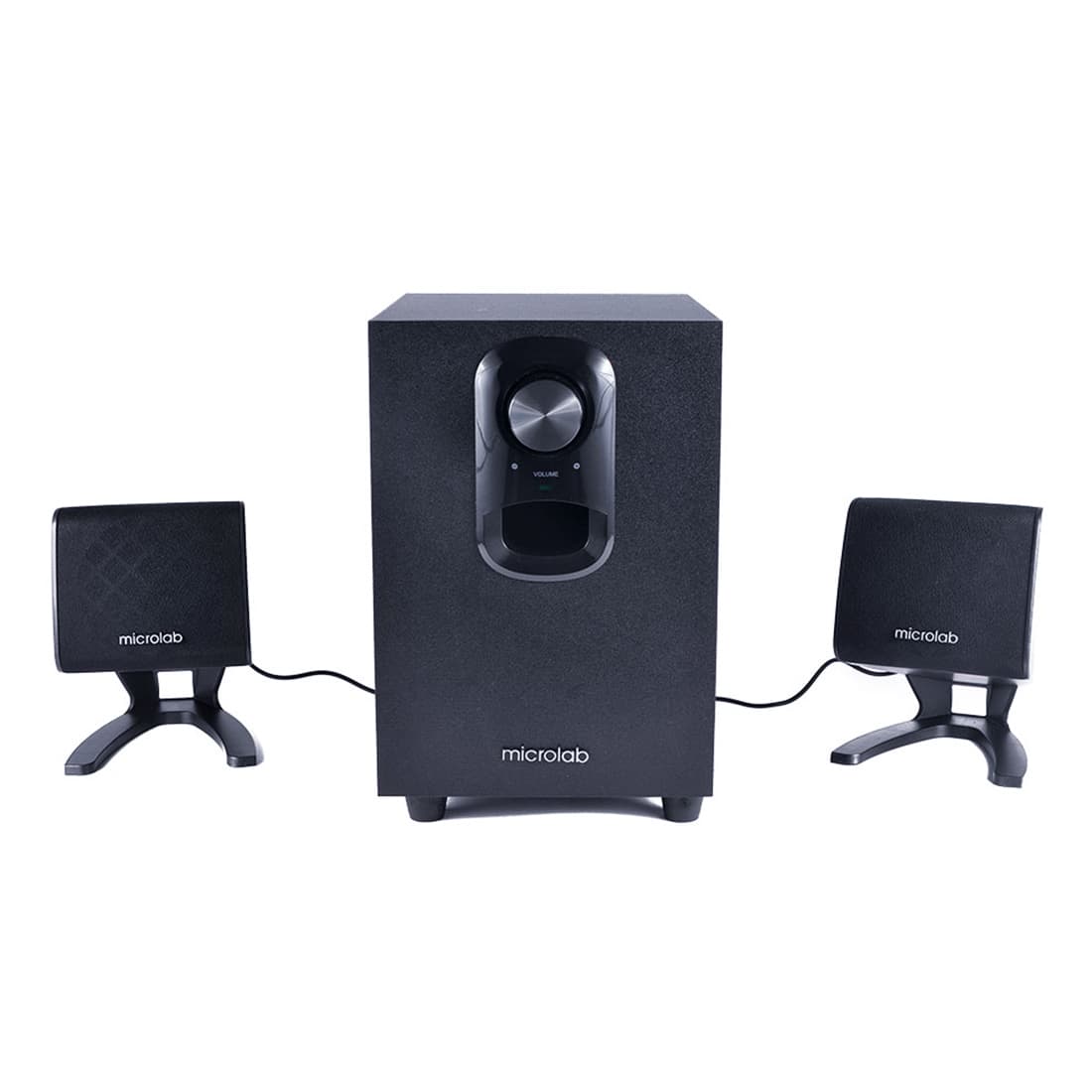 Акустическая система, Microlab, M-108, 11Вт (2,5Вт*2+6Вт), Вход/Выход 3,5 MiniJack, Чёрный