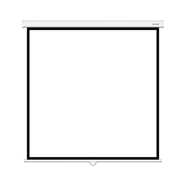 Экран механический, Deluxe, DLS-M305W, Настенный/потолочный, Рабочая поверхность 297х297 см., 1:1, Matt white, Белый
