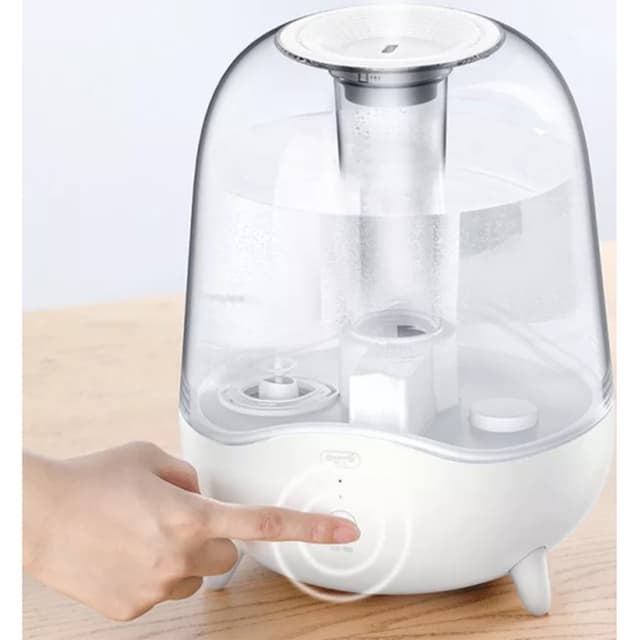 Увлажнитель воздуха, Deerma, F325, Мощность 25 Вт, Управление механическое, Обслуживаемая площадь 30 м, Объем резервуара 5л, Скорость испарения 300 мл/ч, Возможность ароматизации воздуха, Белый