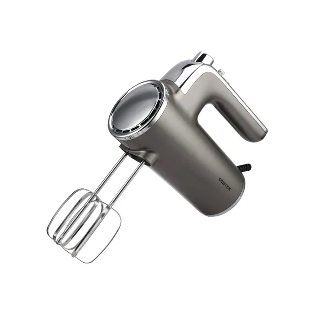 Проводной миксер, Centek, CT-1126, 800W, 5 скоростей + турбо режим, Плавный старт, Взбивание, Замешивание, Бронзовый