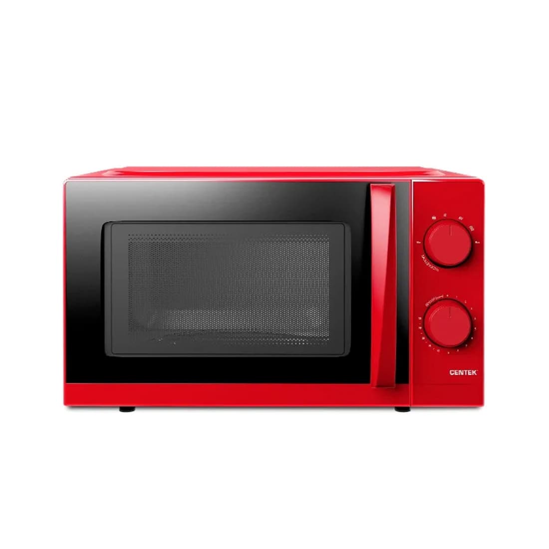 Микроволновая печь, Centek, CT-1571, Мощность 700 Вт, 20л, Открывание дверцы ручкой, Премиальная упаковка, Таймер 30мин, Красный