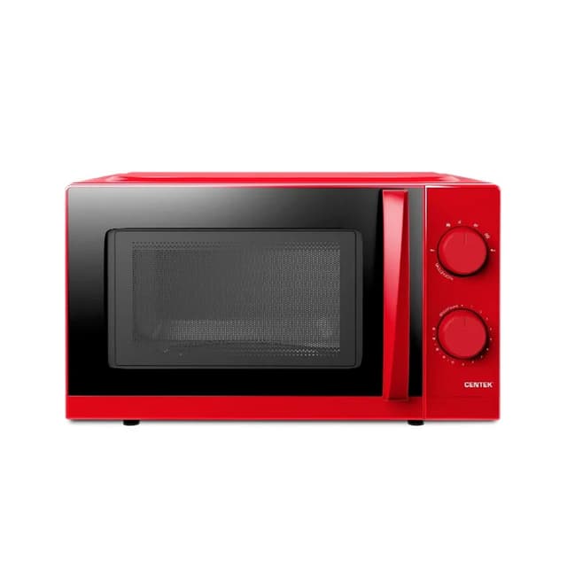 Микроволновая печь, Centek, CT-1571, Мощность 700 Вт, 20л, Открывание дверцы ручкой, Премиальная упаковка, Таймер 30мин, Красный