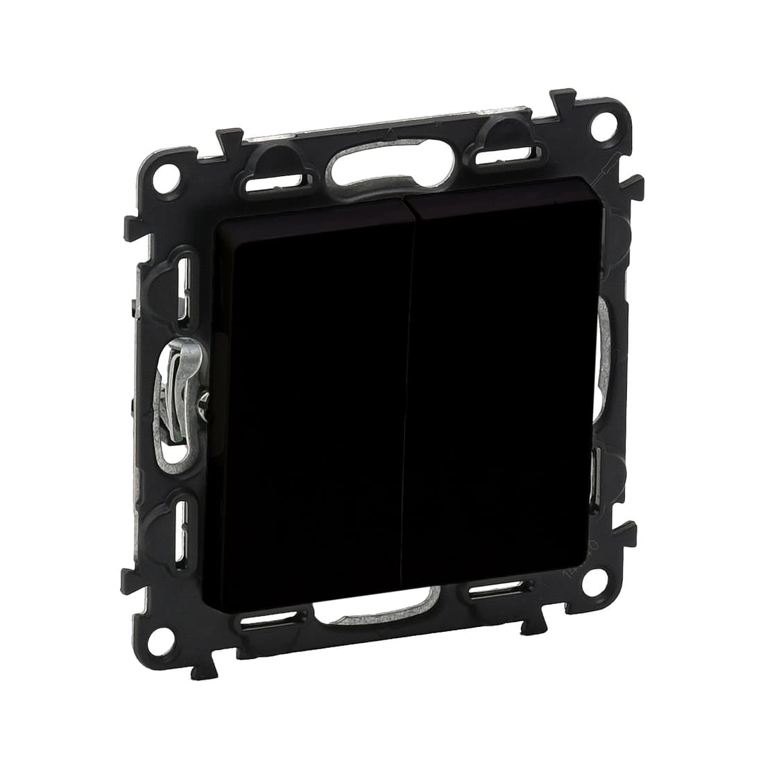 Переключатель 2кл., Legrand, 756308 Valena Life, 10А 250В с лиц. пан. безвинт.зажим антрацит