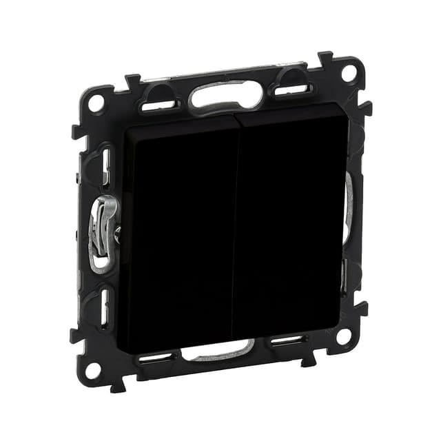 Переключатель 2кл., Legrand, 756308 Valena Life, 10А 250В с лиц. пан. безвинт.зажим антрацит