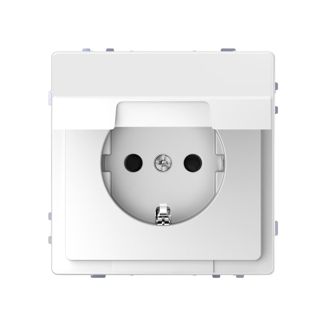 Розетка мех-м, MERTEN, MTN2310-6035, D-Life 16А с крышкой белый лотос