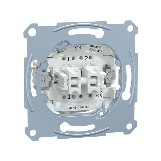 Переключатель мех-м, MERTEN, MTN3115-0000, D-Life 2 клавишный