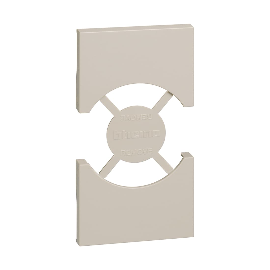 Лицевая панель, Bticino, KM03, Living Now для розеток 2К+З нем/итал.стандарта 2 модуля песочный