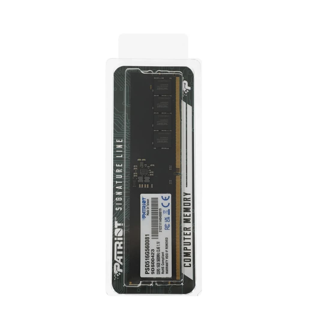Модуль памяти, Patriot, SL PSD516G560081 DDR5, 16GB, DIMM <PC5-44800/5600MHz>