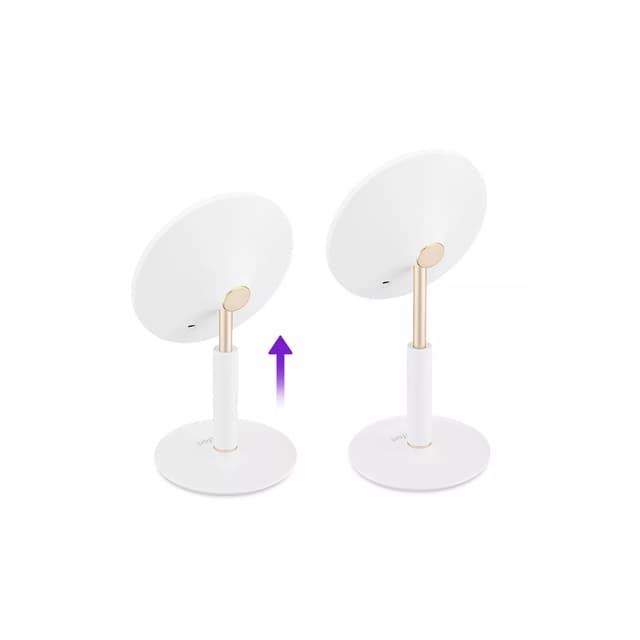 Косметическое зеркало, Kitfort, КТ-3137, Мощность 5 Вт, Длина шнура USB Type-C 0,8 м, Время работы при максимальной яркости подсветки 4 ч, Цвет белый