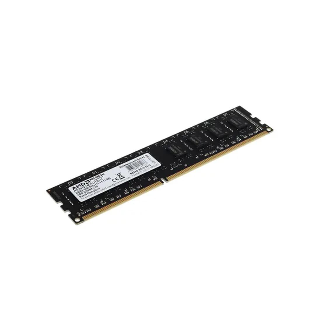 Модуль памяти, AMD Radeon, R534G1601U1S-U, DDR3, 4GB, DIMM <PC3-12800/1600MHz>