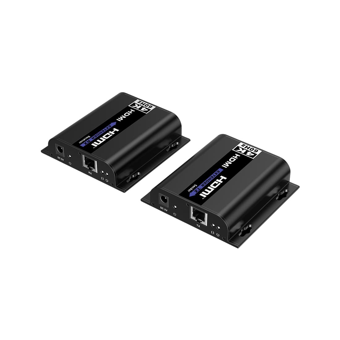 Удлинитель HDMI, Lenkeng, LKV483, (4K, 120), 1x HDMI IN, 1x RJ45 IN, 1x RJ45 OUT, 1x HDMI OUT