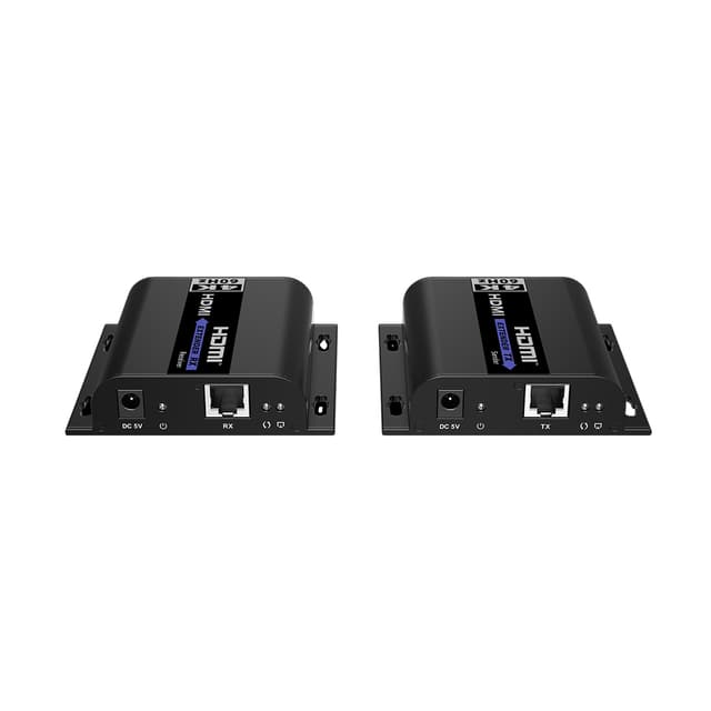 Удлинитель HDMI, Lenkeng, LKV483, (4K, 120), 1x HDMI IN, 1x RJ45 IN, 1x RJ45 OUT, 1x HDMI OUT