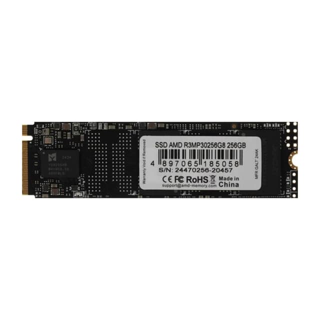 Твердотельный накопитель SSD, AMD Radeon, R3MP30256G8, 256GB, M.2 2280 NVMe PCIe 3.0x4, 2000/1300 Мб/с