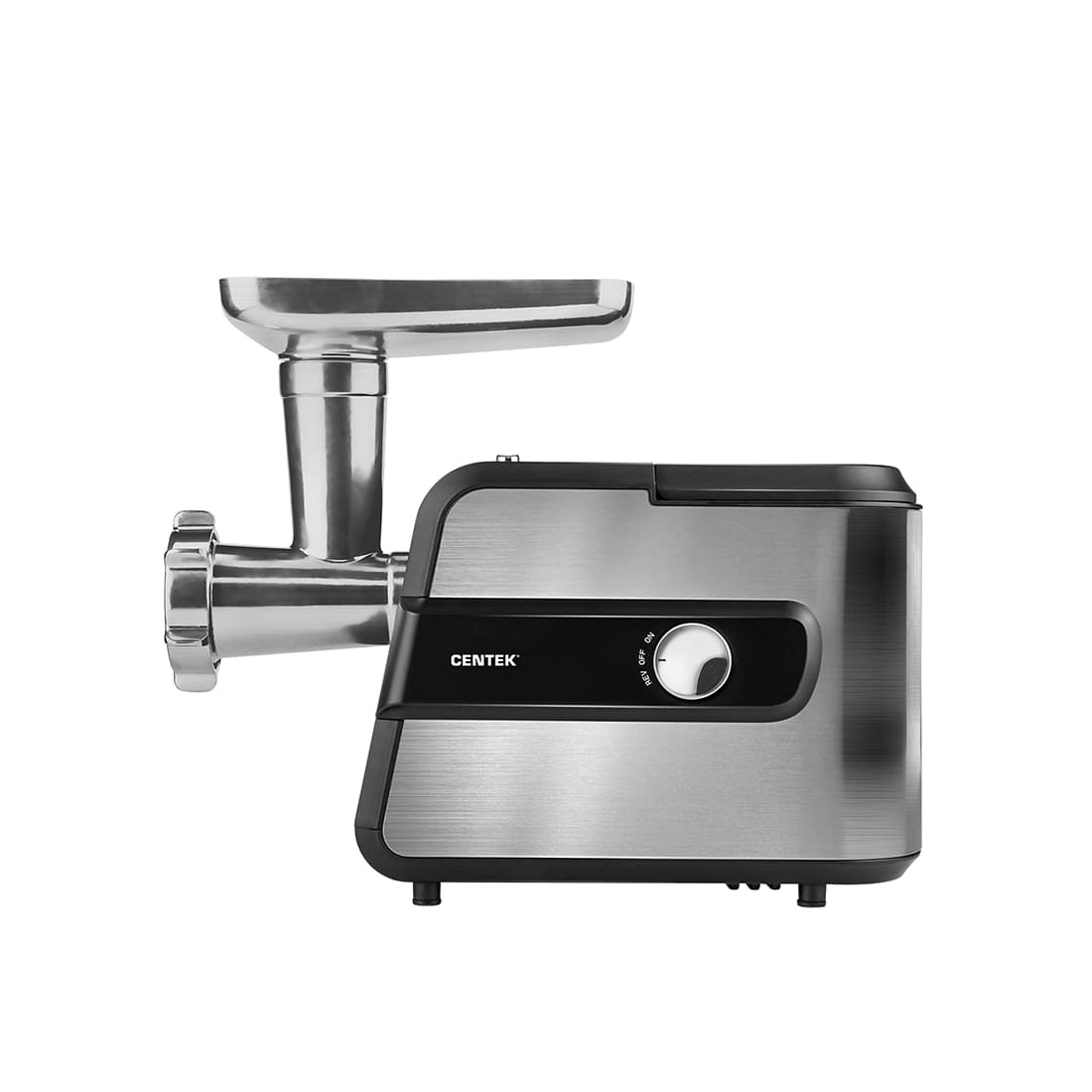 Мясорубка, Centek, CT-1623, 2000W, 2 кг*мин, Реверс, Стальной коннектор, 2 диска, 2 насадки