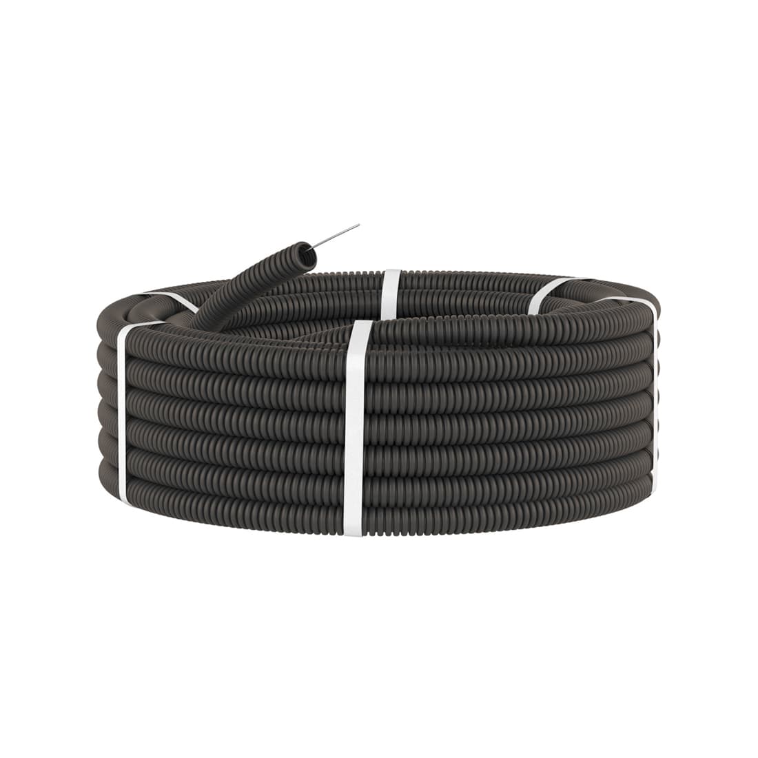 Труба ПНД гибкая гофр., DKC, 71716, д.16мм, лёгкая с протяжкой, 100м, цвет чёрный