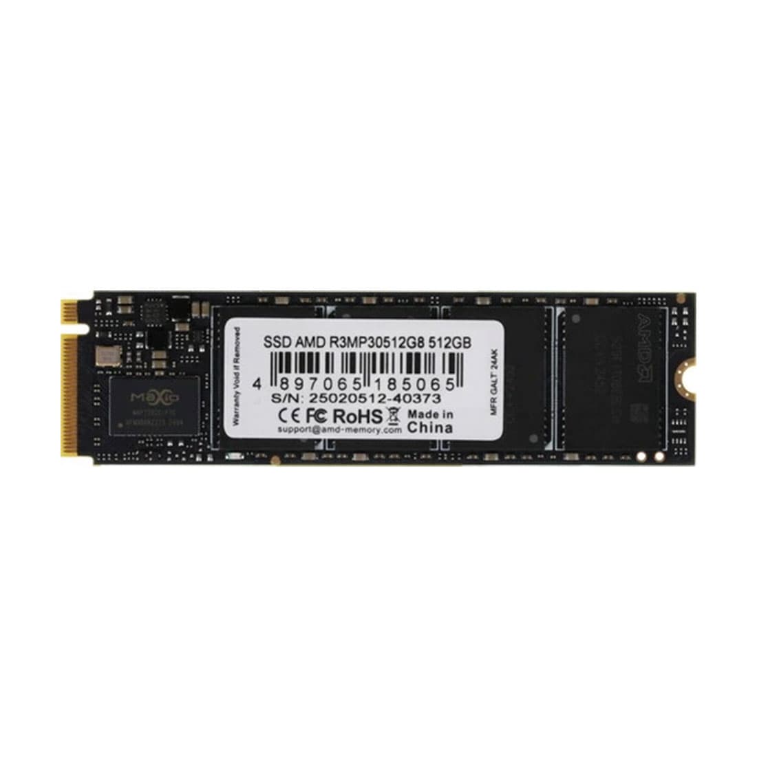 Твердотельный накопитель SSD, AMD Radeon, R3MP30512G8, 512GB, M.2 2280 NVMe PCIe 3.0x4, 3300/2200 Мб/c