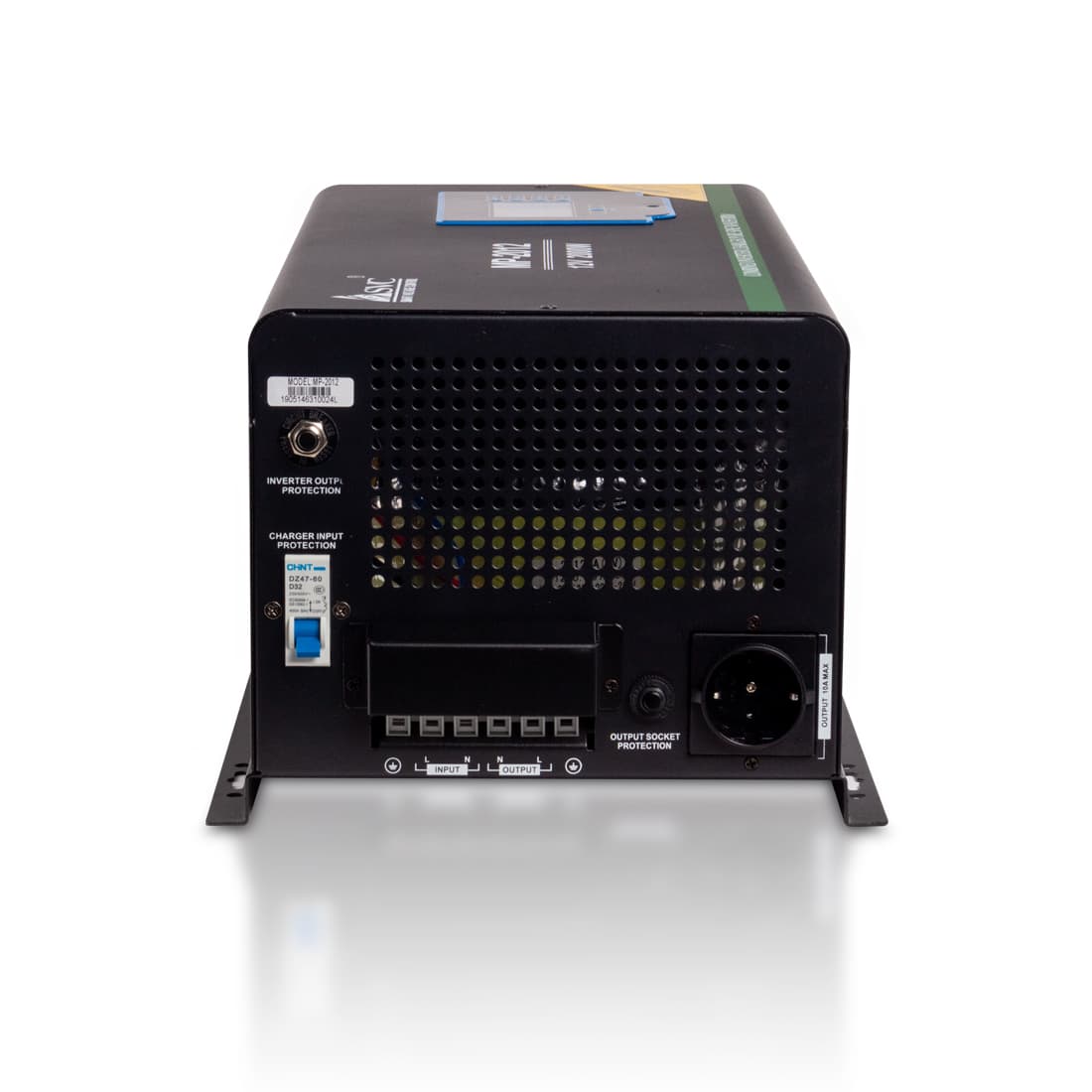 Инвертор, SVC, MP-2012, Мощность 2000ВА/2000Вт, Диапазон работы AVR: 100-290В (режим инвертора), 160-275В (режим ИБП), Вход 12В/220В, Выход 220В/230В, Чистая cинусоида, Зарядный ток 45 А, Время переключения режимов 4-6 мс, Кулер 9 см, Клеммное подключение, Чёрный