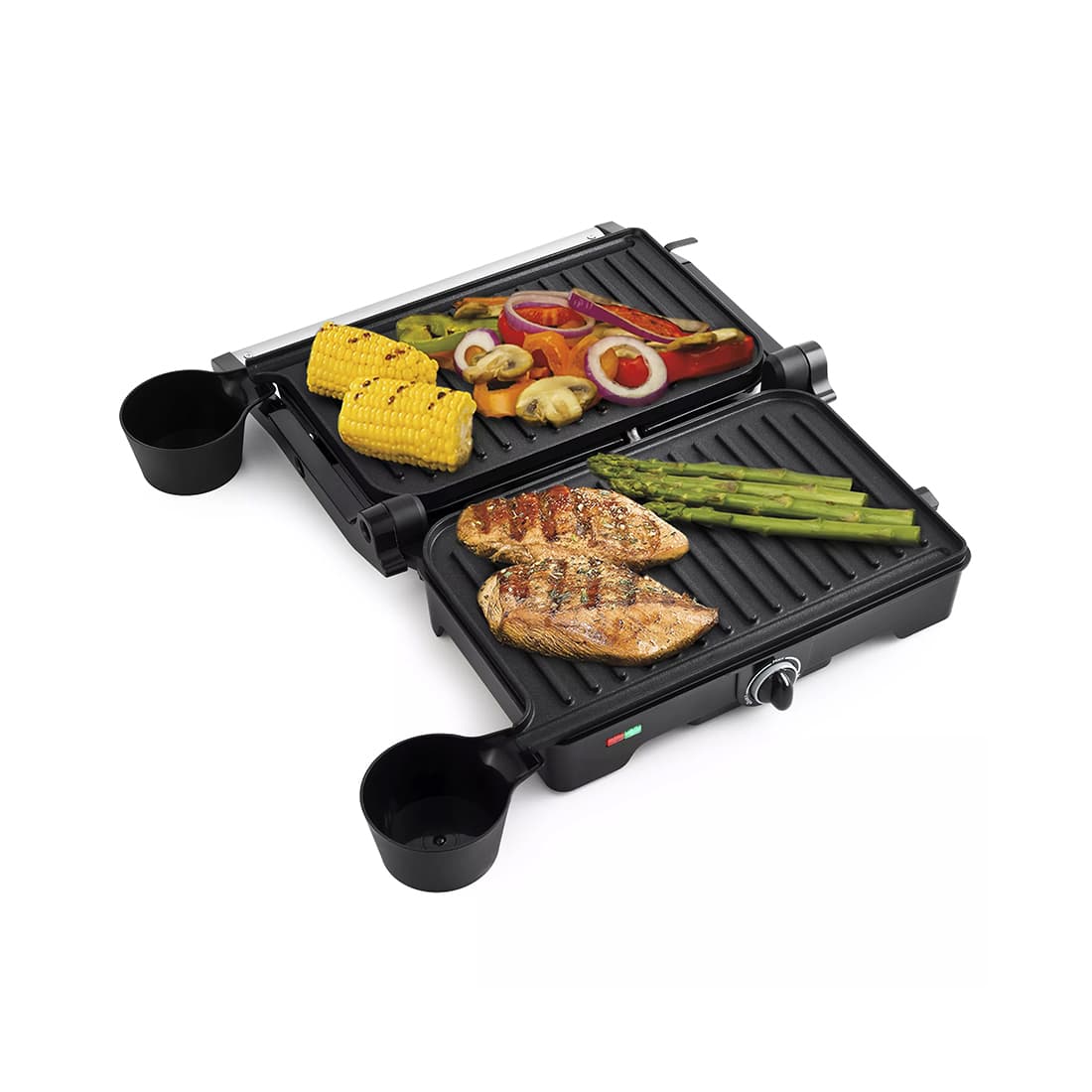 Гриль, Kitfort, КТ-1645, Мощность 1200W, Антипригарное покрытие, Металл, Пластик, Макс. температура нагрева 180°C, Черный