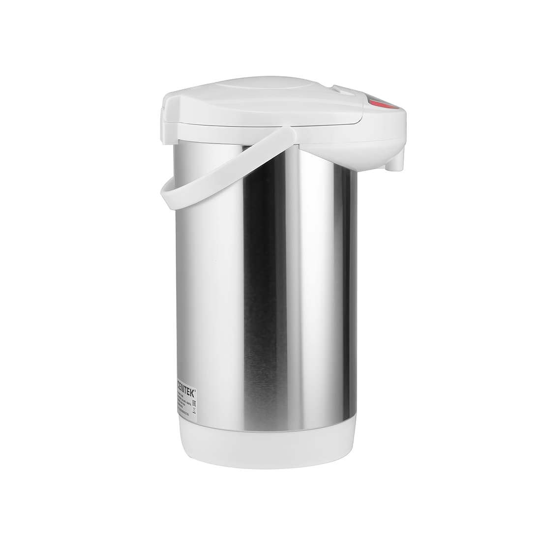 Термопот, Centek, CT-0080, 3л, 850W, 3 способа подачи воды, Корпус из нержавеющей стали, Белый