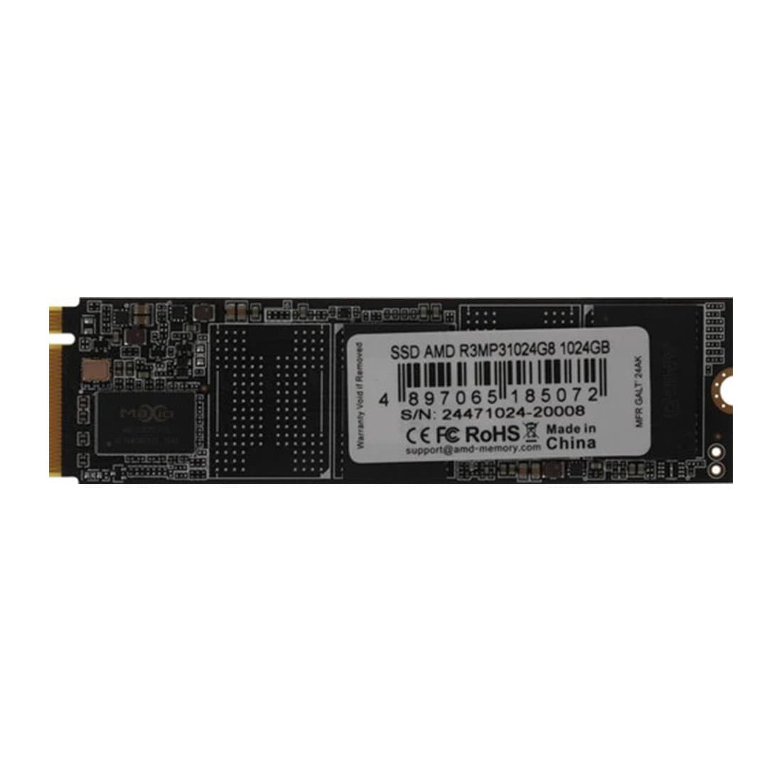 Твердотельный накопитель SSD, AMD Radeon, R3MP31024G8, 1024GB, M.2 2280 NVMe PCIe 3.0x4, 3500/3100 Мб/c