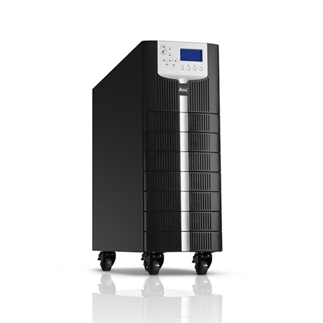 Источник бесперебойного питания, SVC, GT33-20KVA, Мощность 20кВА/18кВт, Диапазон работы AVR: 304-478В, Трёхфазный (3 фазы на вход, 3 фазы на выход), Батареи: 40шт.* 12Ач (не поставляются в комплекте, устанавливаются внутрь ИБП), On-Line, LCD, Коэффициент мощности 0.9, Чёрный