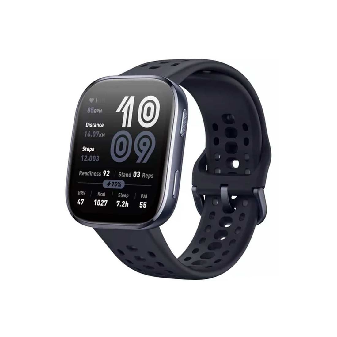 Смарт часы, Amazfit, Bip 6 A2435, Дисплей 1,97" AMOLED, Разрешение 390х450, Водонепроницаемые 5 ATM, GPS, GLONASS, Galileo, BDS, Батарея 340 мАч, Вес 28 гр, Черный