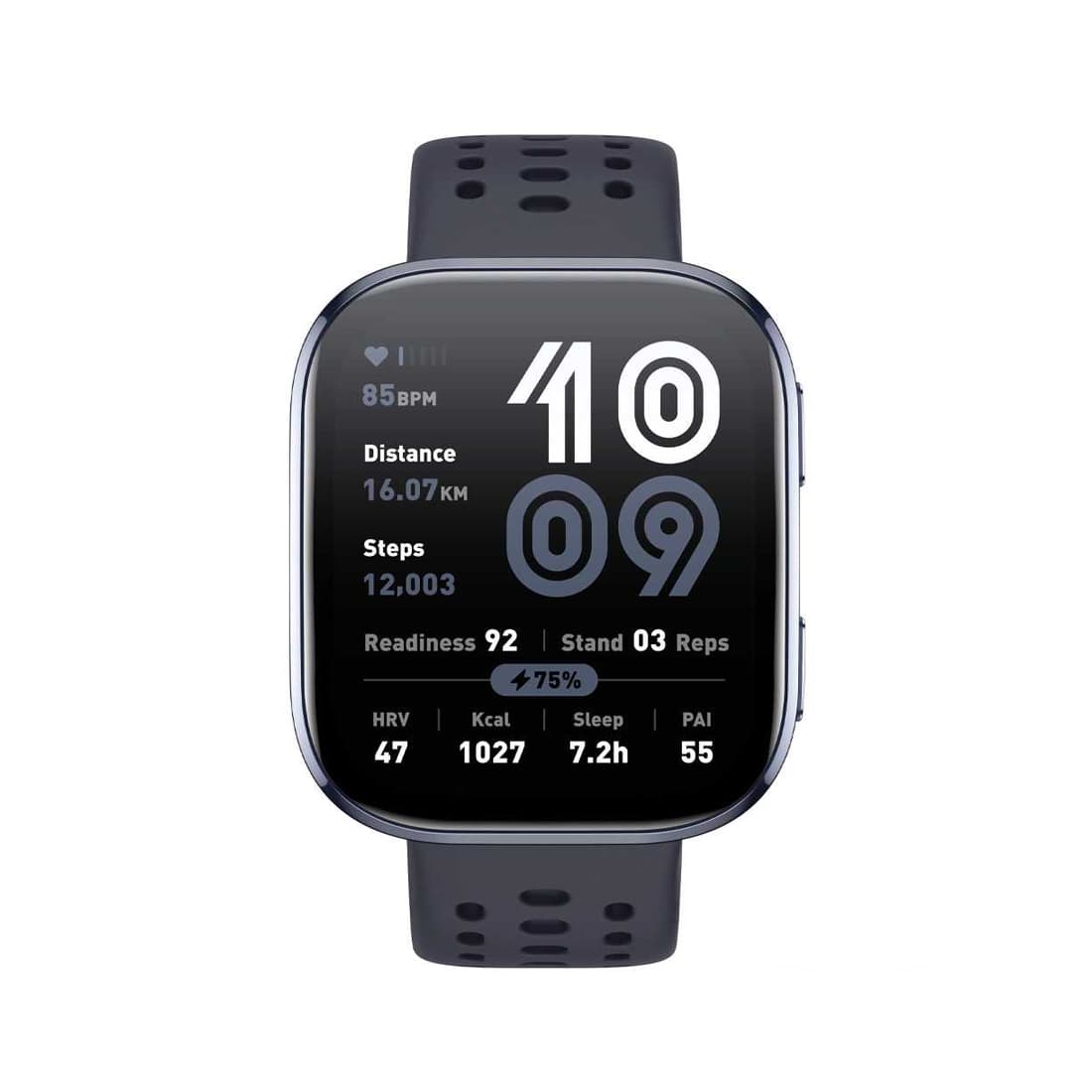 Смарт часы, Amazfit, Bip 6 A2435, Дисплей 1,97" AMOLED, Разрешение 390х450, Водонепроницаемые 5 ATM, GPS, GLONASS, Galileo, BDS, Батарея 340 мАч, Вес 28 гр, Черный