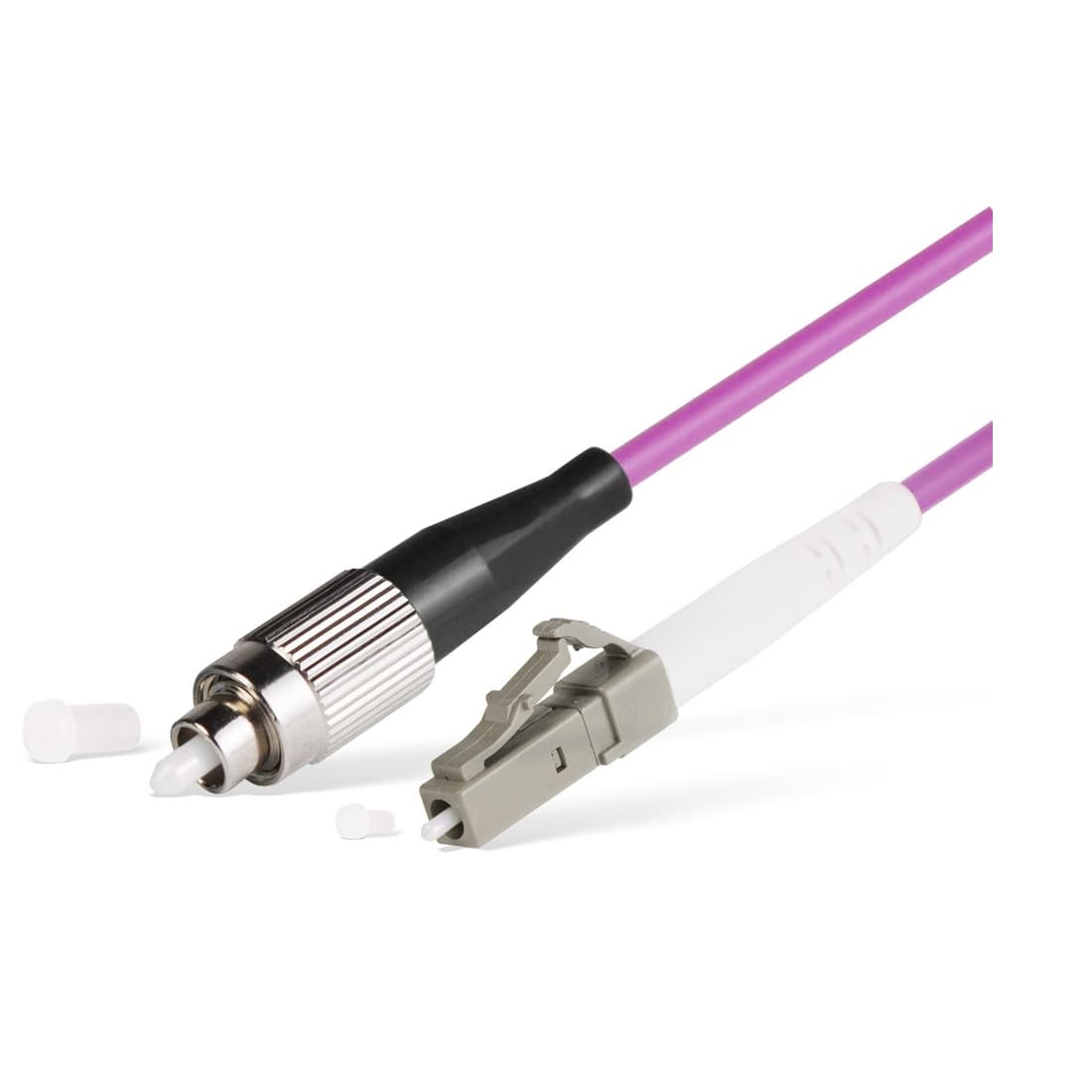 Патч корд оптоволоконный,, FC/UPC-LC/UPC MM OM3 50/125 Simplex 3.0мм 1 м, LSZH