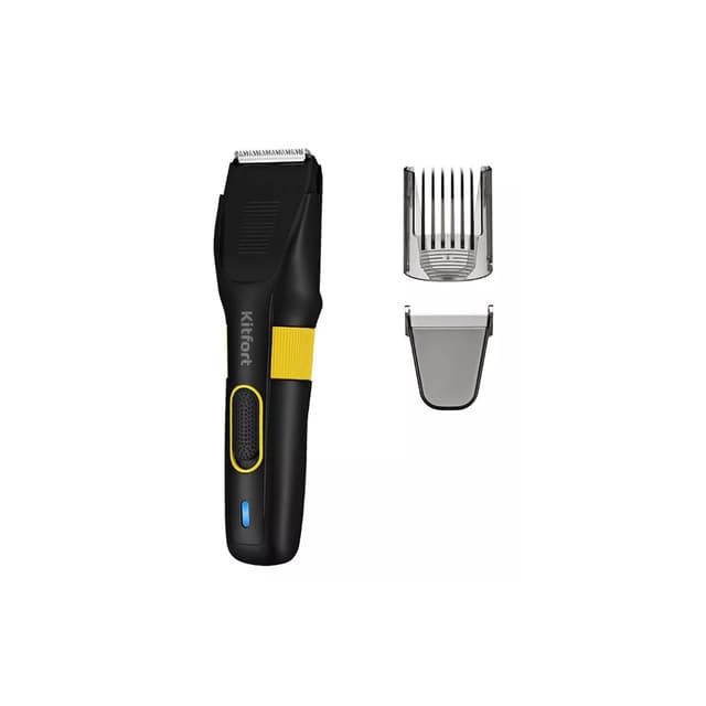 Машинка для стрижки, Kitfort, КТ-3130-1, Мощность 3,6 Вт, Длина стрижки с гребнем 1 мм/ 35 мм, Материал лезвий нержавеющая сталь, Цвет черно-желтый