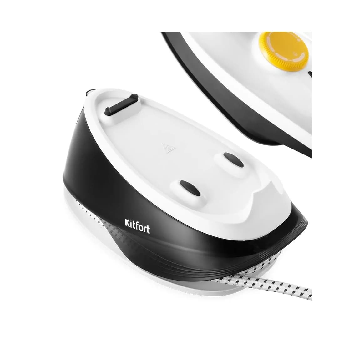 Парогенератор, Kitfort, КТ-9142, Мощность 2200 Вт, Материал подошвы керамика, Объем резервуара для воды 1800 мл, Постоянная подача пара 100 г/мин,Паровой удар нет, Давление пара 3 Бар, Время нагрева120 сек, Цвет черный
