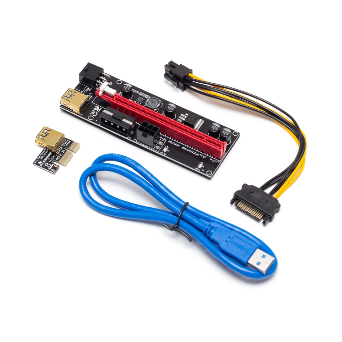 Плата расширения, X-Game, R-BK LANN, два 6-контактных+ 4-контактный разъема, USB-кабель (60 см) красный, Вес 100 г/шт., Напряжение 3 В, 4 конденсатора, Позолоченный USB, Сумка на молнии из ПВХ