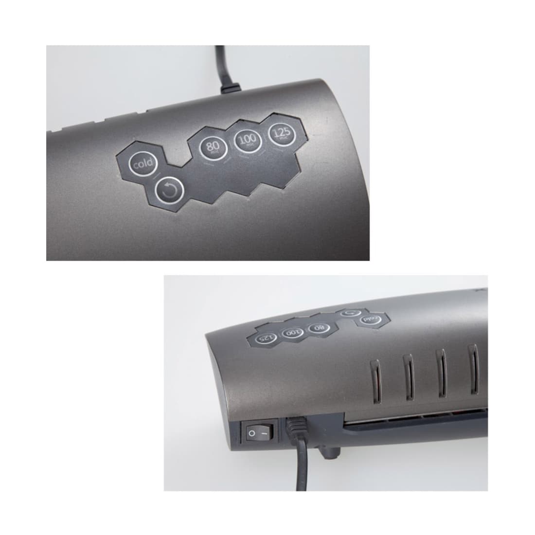 Ламинатор А4, COMIX, F6801, 4 вала, 80-125 мкм, 34 см/мин., Серый