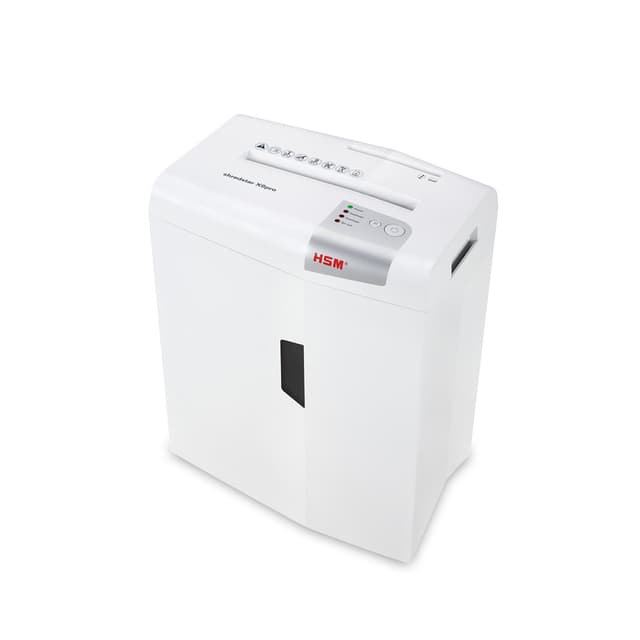 Шредер, HSM, Shredstar X6 pro (2x 15mm) 1046111, фрагмент 2x 15мм, P-5, режущая способность 6л, Ёмкость корзины 20л, Уничтожение CD/кредитные карты/Скрепы, белый