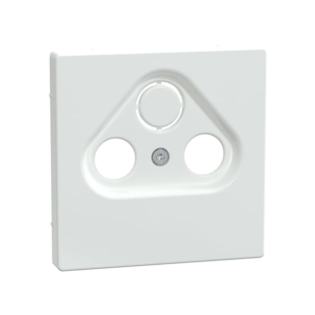 Центральная накладка, MERTEN, MTN4123-6035, D-Life TV розетки, 2/3 отверстий белый лотос