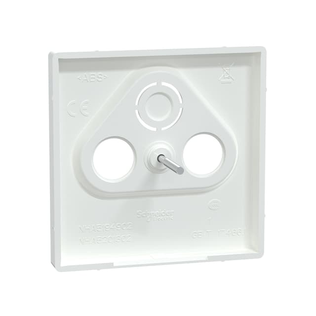 Центральная накладка, MERTEN, MTN4123-6035, D-Life TV розетки, 2/3 отверстий белый лотос