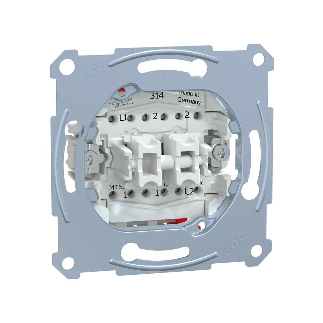 Переключатель мех-м, MERTEN, MTN3126-0000, D-Life 2 клавишный