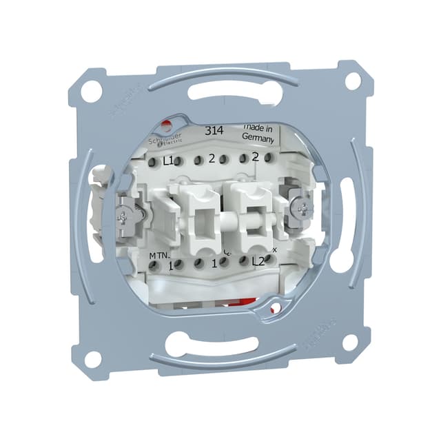 Переключатель мех-м, MERTEN, MTN3126-0000, D-Life 2 клавишный