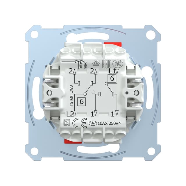 Переключатель мех-м, MERTEN, MTN3126-0000, D-Life 2 клавишный