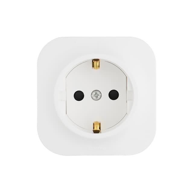 Розетка с зк с зш, Legrand, 782420, Forix 16A 250В IP20 накладная белый