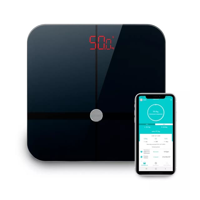 Весы, Kitfort, КТ-807, Единица шкалы измерения 0,1 кг, Минимальный вес 6 кг, Максимальный вес 180 кг,Цвет Чёрный