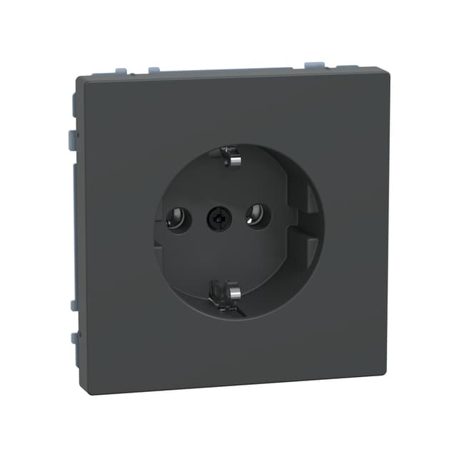 Розетка мех-м, MERTEN, MTN2301-6034, D-Life шторки винт.зажим антрацит